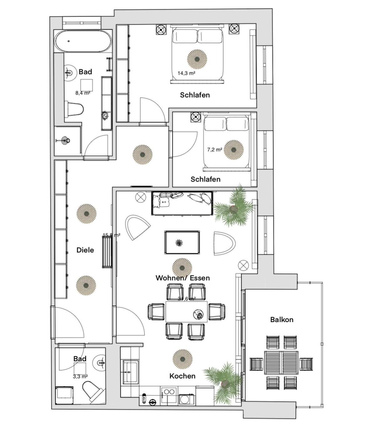 Pineapple Apartments Dresden Zwinger IX - 80 Qm - 1X Free Parking - ภายนอก รูปภาพ